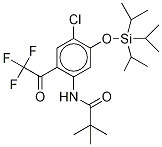 N-[2-Trifluoroacetyl-4-chloro-5-(triisopropylsilyloxy)phenyl]-2,2-dimethylpropanamide CAS#: 1159977-61-3