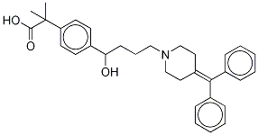 4-[4-[4-(Diphenylmethylene)-1-piperidinyl]-1-hydroxybutyl]-α,α-dimethyl-benzeneacetic Acid CAS#: 1187954-57-9