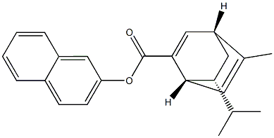 2-Naphthyl (1R,4R,7R)-7-isopropyl-5-methylbicyclo[2.2.2]octa-2,5-diene-2-carboxylate			 CAS#: 1188966-75-7