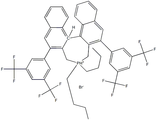 (11bS)-(-)-4,4-Dibutyl-2,6-bis[3,5-bis(trifluoromethyl)phenyl]-4,5-dihydro-3H-dinaphtho[2,1-c:1',2'-e]phosphepinium bromide  S-Maruoka CAT P-NB CAS#: 1110813-90-5