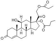 11beta,17,21-trihydroxypregn-4-ene-3,20-dione 17-butyrate 21-propionate CAS#: 72590-77-3