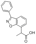 1,2-Benzisoxazole-7-acetic acid, alpha-methyl-3-phenyl- CAS#: 71825-18-8