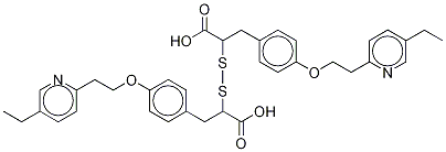 α-Thio-4-[2-(5-ethyl-2-pyridinyl)ethoxy]benzenepropanoic Acid Disulfide CAS#: 1229114-67-3