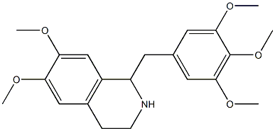 1,2,3,4-Tetrahydro-6,7-diMethoxy-1-[(3,4,5-triMethoxyphenyl)Methyl]isoquinoline CAS#: 7668-88-4