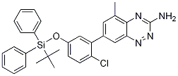 1,2,4-Benzotriazin-3-aMine, 7-[2-chloro-5-[[(1,1-diMethylethyl)diphenylsilyl]oxy]phenyl]-5-Methyl- CAS#: 1245644-51-2