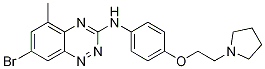 1,2,4-Benzotriazin-3-aMine, 7-broMo-5-Methyl-N-[4-[2-(1-pyrrolidinyl)ethoxy]phenyl]- CAS#: 1245646-89-2