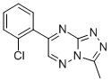 1,2,4-Triazolo(4,3-b)(1,2,4)triazine, 7-(2-chlorophenyl)-3-methyl- CAS#: 71347-53-0