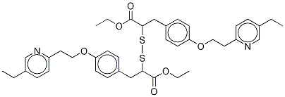 α-Thio-4-[2-(5-ethyl-2-pyridinyl)ethoxy]benzenepropanoic Acid Ethyl Ester Disulfide CAS#: 1246818-94-9