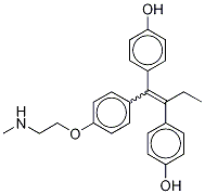 (E/Z)-4,4’-Dihydroxy-N-desmethyl Tamoxifen-d3 CAS#: 1246832-93-8