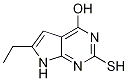 6-ethyl-2-mercapto-7H-pyrrolo[2,3-d]pyrimidin-4-ol CAS#: 1275607-95-8