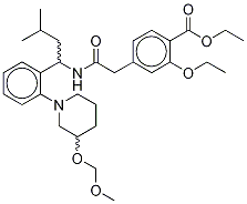 3’-Hydroxy-3’-O-methoxymethyl Repaglinide Ethyl Ester(Mixture of Diastereomers) CAS#: 1276362-58-3