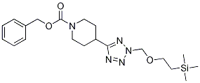 4-[2-(2-TriMethylsilanyl-ethoxyMethyl)-2H-tetrazol-5-yl]-piperidine-1-carboxylic acid benzyl ester CAS#: 1313712-41-2