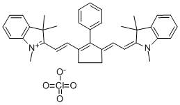 1,3,3-TRIMETHYL-2-(2-(2-PHENYL-3-(2-(1,3,3-TRIMETHYL-1H-2(3H)- INDOLIDENE)ETHYLIDENE)-1-CYCLOPENTENYL)ETHENYL)-3H-INDOLIUM PERCHLORATE CAS#: 70446-30-9