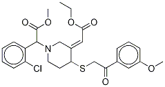 trans-Clopidogrel-MP-13C,d3 Ethyl Ester Derivative(Mixture of DiastereoMers) CAS#: 1331383-23-3