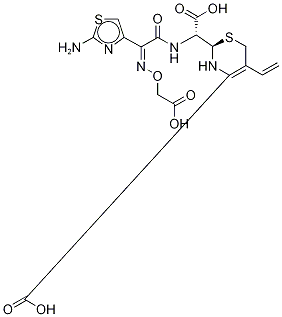 α-[[(Z)-2-(2-aMino-4-thiazolyl)-2-[(carboxyMethoxy)iMino]acetyl]aMino]-2-[(2R)-5-Methyl-7-oxo-1,2,5,7-tetrahydro-4H-furo[3,4-d][1,3]thiazin-2-yl]acetic Acid CAS#: 1335475-08-5