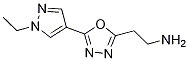 1,3,4-Oxadiazole-2-ethanamine, 5-(1-ethyl-1H-pyrazol-4-yl)- CAS#: 1263095-69-7