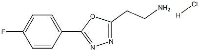 1,3,4-Oxadiazole-2-ethanamine, 5-(4-fluorophenyl)-, hydrochloride (1:1) CAS#: 1228878-58-7