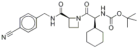 1-[(2R)-N’-Boc-2-amino-2-cyclohexylacetyl]-N-(4’-cyanobenzyl)-2-L-azetidinecarboxamide CAS#: 1356848-29-7