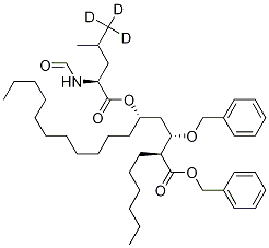 Benzyl (2S,3S,5S)-2-Hexyl-3-benzyloxy-5-[[(S)-2-(formylamino)-4-(methyl-d3)-pentanoyl]oxy]hexadecanoate CAS#: 1356931-00-4
