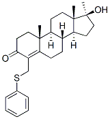 17beta-hydroxy-17-methyl-4-[(phenylthio)methyl]androst-4-ene-3-one CAS#: 71507-77-2