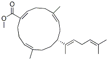 (1E,5E,8R,11E)-8-[(1E)-1,5-Dimethyl-1,4-hexadienyl]-5,11-dimethyl-1,5,11-cyclotetradecatriene-1-carboxylic acid methyl ester CAS#: 71769-55-6