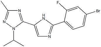 1H-1,2,4-Triazole, 5-[2-(4-broMo-2-fluorophenyl)-1H-iMidazol-5-yl]-3-Methyl-1-(1-Methylethyl)- CAS#: 1282516-76-0