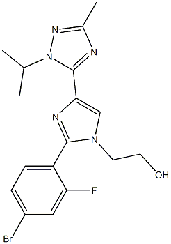 1H-IMidazole-1-ethanol, 2-(4-broMo-2-fluorophenyl)-4-[3-Methyl-1-(1-Methylethyl)-1H-1,2,4-triazol-5-yl]- CAS#: 1282516-77-1