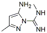 1H-Pyrazole-1-carboximidamide, 5-amino-N,3-dimethyl- CAS#: 71680-59-6