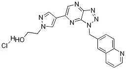 1H-Pyrazole-1-ethanol, 4-[1-(6-quinolinylMethyl)-1H-1,2,3-triazolo[4,5-b]pyrazin-6-yl]-, hydrochloride CAS#: 1159490-81-9