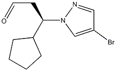 1H-Pyrazole-1-propanal, 4-broMo-b-cyclopentyl-, (bR)- CAS#: 1146629-82-4