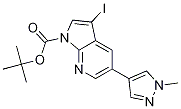 1H-Pyrrolo[2,3-b]pyridine-1-carboxylic acid, 3-iodo-5-(1-Methyl-1H-pyrazol-4-yl)-, 1,1-diMethylethyl ester CAS#: 1093676-94-8