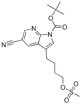 1H-Pyrrolo[2,3-b]pyridine-1-carboxylic acid, 5-cyano-3-[4-[(Methylsulfonyl)oxy]butyl]-, 1,1-diMethylethyl ester CAS#: 1187322-57-1