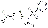 1H-Pyrrolo[2,3-b]pyridine, 2-iodo-5-nitro-1-(phenylsulfonyl)- CAS#: 1186501-78-9