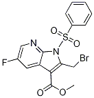 1H-Pyrrolo[2,3-b]pyridine-3-carboxylic acid, 2-(broMoMethyl)-5-fluoro-1-(phenylsulfonyl)-, Methyl ester CAS#: 1312755-49-9