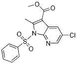 1H-Pyrrolo[2,3-b]pyridine-3-carboxylic acid, 5-chloro-2-Methyl-1-(phenylsulfonyl)-, Methyl ester CAS#: 1312755-55-7