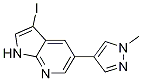 1H-Pyrrolo[2,3-b]pyridine, 3-iodo-5-(1-Methyl-1H-pyrazol-4-yl)- CAS#: 1093676-98-2