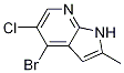 1H-Pyrrolo[2,3-b]pyridine, 4-broMo-5-chloro-2-Methyl- CAS#: 1187449-24-6