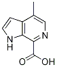 1H-Pyrrolo[2,3-c]pyridine-7-carboxylic acid, 4-Methyl- CAS#: 1159829-72-7