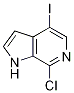 1H-Pyrrolo[2,3-c]pyridine, 7-chloro-4-iodo- CAS#: 1260384-38-0