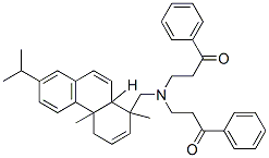 [1R-(1alpha,4abeta,10aalpha)]-3,3'-[[[1,2,3,4,9,10,10a-octahydro-1,4a-dimethyl-7-(1-methylethyl)-1-phenanthryl]methyl]imino]bispropiophenone CAS#: 70776-87-3