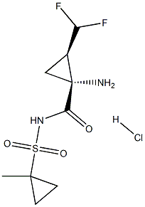 (1R,2R)-1-amino-2-(difluoromethyl)-N-(1-methylcyclopropylsulfonyl)cyclopropanecarboxamide hydrochloride CAS#: 1360828-80-3