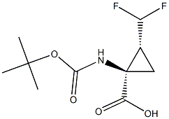 (1R,2R)-1-(tert-butoxycarbonylamino)-2-(difluoromethyl)cyclopropanecarboxylic acid CAS#: 1152134-45-6