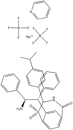 {[(1R,2R)-2-amino-1,2-diphenylethyl](4-toluenesulfonyl)amido}(p-cymene)(pyridine)ruthenium(II) tetrafluoroborate, min. 97% CAS#: 1192483-14-9
