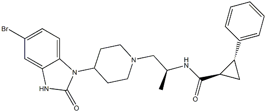 (1R,2R)-N-([S]-1-{4-[5-broMo-2-oxo-2,3-dihydro-1H-benzo(d)iMidazol-1-yl]piperidin-1-yl}propan-2-yl)-2-phenylcyclopropanecarboxaMide CAS#: 1246303-14-9