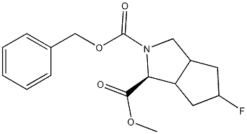 (1S)-2-benzyl 1-methyl 5-fluorohexahydrocyclopenta[c]pyrrole-1,2(1H)-dicarboxylate CAS#: 1173245-15-2