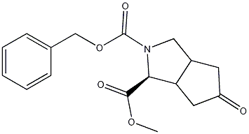 (1S)-2-benzyl 1-methyl 5-oxohexahydrocyclopenta[c]pyrrole-1,2(1H)-dicarboxylate CAS#: 1173245-10-7