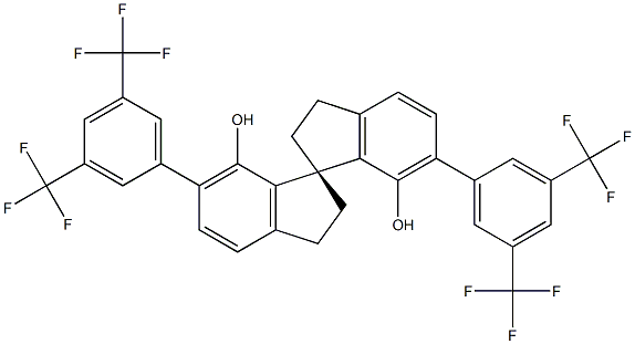 (1S)-6,6'-bis[3,5-bis(trifluoroMethyl)phenyl]-2,2',3,3'-tetrahydro-1,1'-Spirobi[1H-indene]-7,7'-diol CAS#: 1258327-01-3