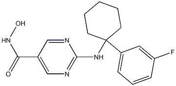 2-[1-(3-Fluoro-phenyl)-cyclohexylamino]-pyrimidine-5-carboxylic acid hydroxyamide CAS#: 1375466-18-4