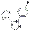 2-(1-(4-fluorophenyl)-1H-pyrazol-5-yl)thiazole CAS#: 1269293-55-1
