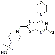 2-(1-((5-Chloro-7-Morpholinothiazolo[5,4-d]pyriMidin-2-yl)Methyl)piperidin-4-yl)propan-2-ol CAS#: 1257294-60-2